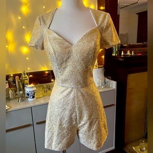 Chi Chi London Gold Romper